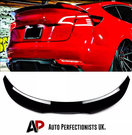 Tesla Model 3 Car Rear Spoiler 2017-2024 Gloss Black