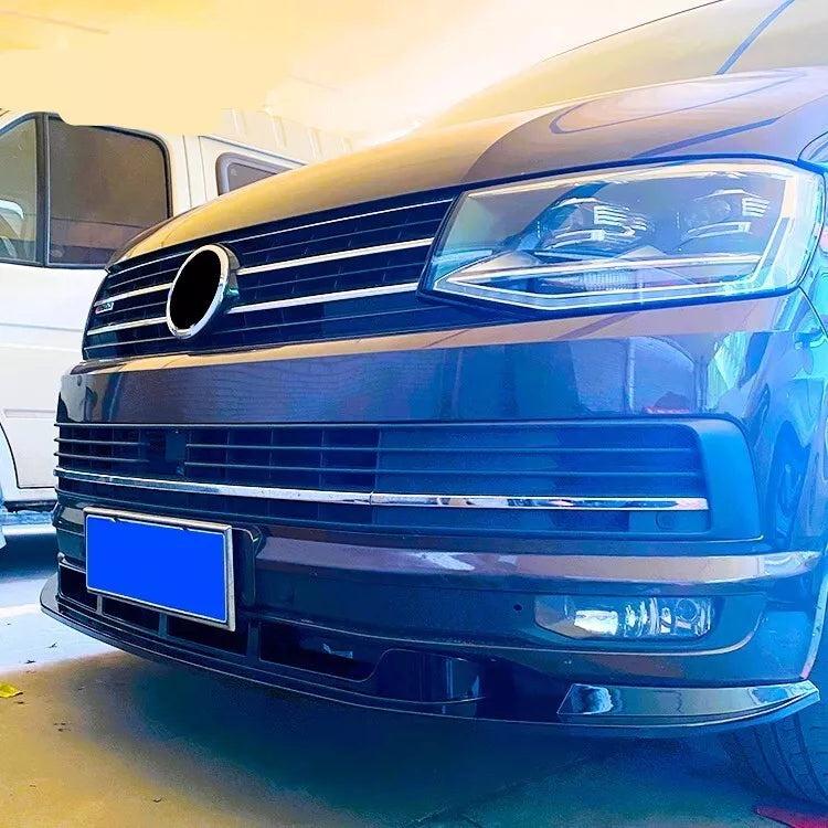 VW Transporter T6 T6.1 Front Splitter 2015-2024 Gloss Black