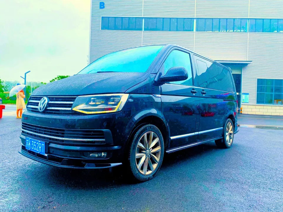 VW Transporter T6 T6.1 Front Splitter 2015-2024 Gloss Black