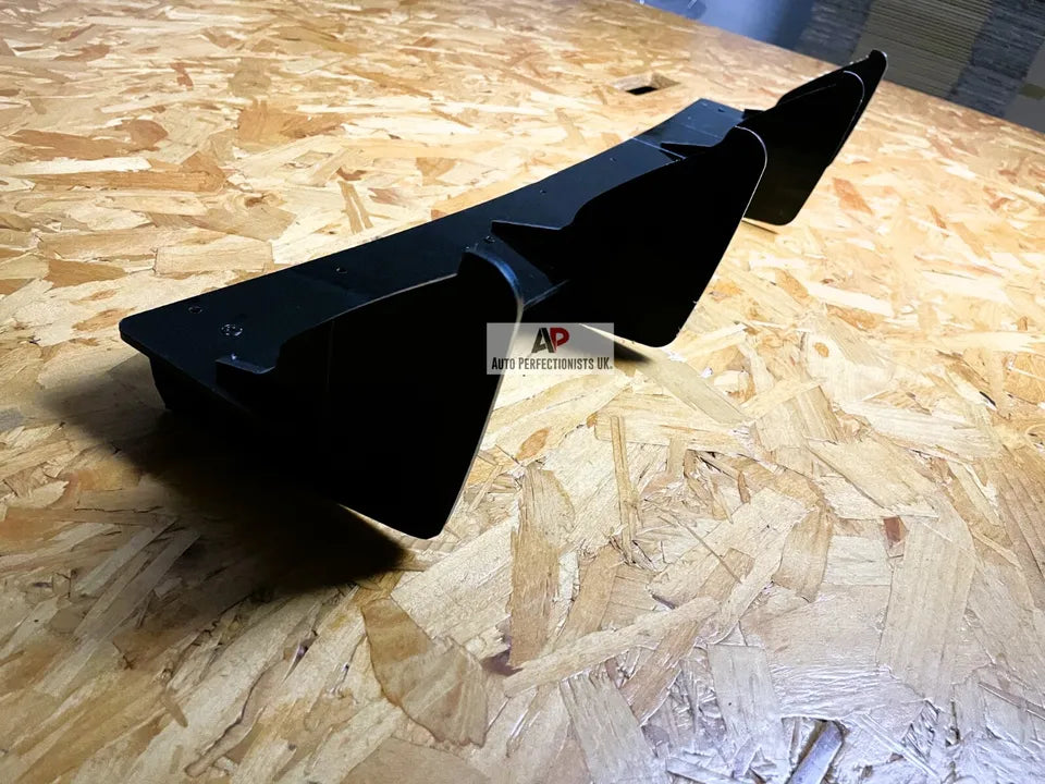 VW Golf MK7 TSI TDI Rear Shark Fin Diffuser 2013-2016 Gloss Black