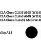 Mercedes CLA35 Rear Shark Fin Diffuser Lip 2019-2024 Gloss Black