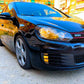 VW Golf MK6 GTD Fog Lamp Covers Front Bumper 2008-2013 Gloss Black