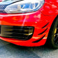VW Golf MK6 GTD Fog Lamp Covers Front Bumper 2008-2013 Gloss Black