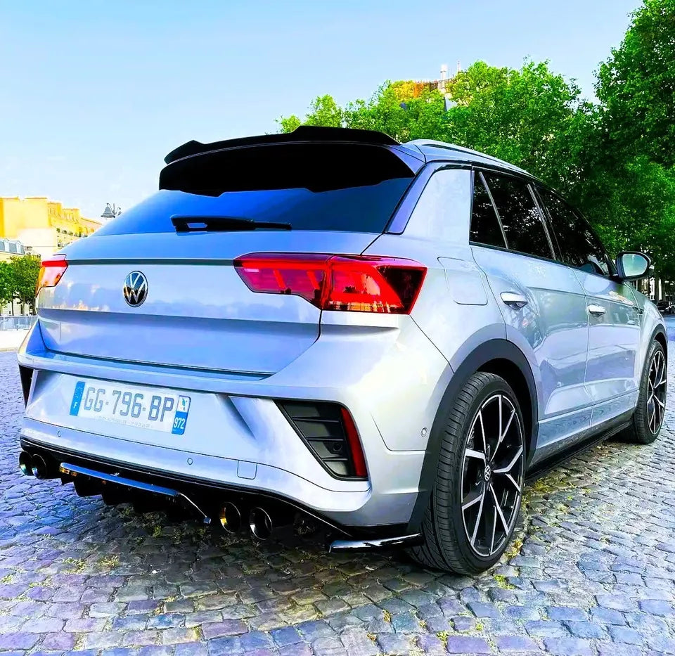 VW T Roc Car Rear Roof Spoiler 2017 -2024 Gloss Black