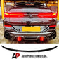 BMW X6 Car Rear Roof Spoiler G06 X6M F96 M50 2020-2024 Gloss Black