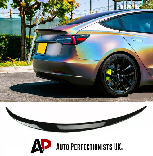 Tesla Model 3 Car Rear Spoiler 2017-2024 Gloss Black