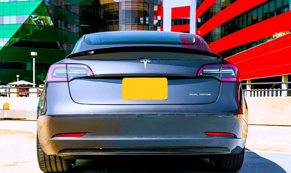 Tesla Model 3 Car Rear Spoiler 2017-2024 Gloss Black