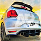 VW Polo MK5 GTI Rear Diffuser Spoiler Body Kit 2014-2017 Gloss Black