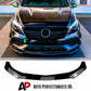 Mercedes A Class A35 A45 W176 Front Splitter 2012-18 Gloss Black