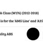 Mercedes A Class A35 A45 W176 Front Splitter 2012-18 Gloss Black