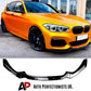 BMW 1 Series F20 F21 LCI Front Splitter 2015-2019 Gloss Black