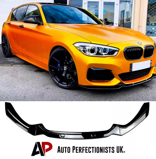 BMW 1 Series F20 F21 LCI Front Splitter 2015-2019 Gloss Black