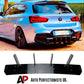BMW 1 Series F20 F21 Rear Shark Fin Diffuser 2015-2019 Gloss Black