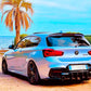 BMW 1 Series F20 F21 Rear Shark Fin Diffuser 2015-2019 Gloss Black