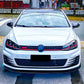 VW Golf MK7 MK7.5 R GTD GTI TSI TDI Front Splitter 2013-20 Gloss Black