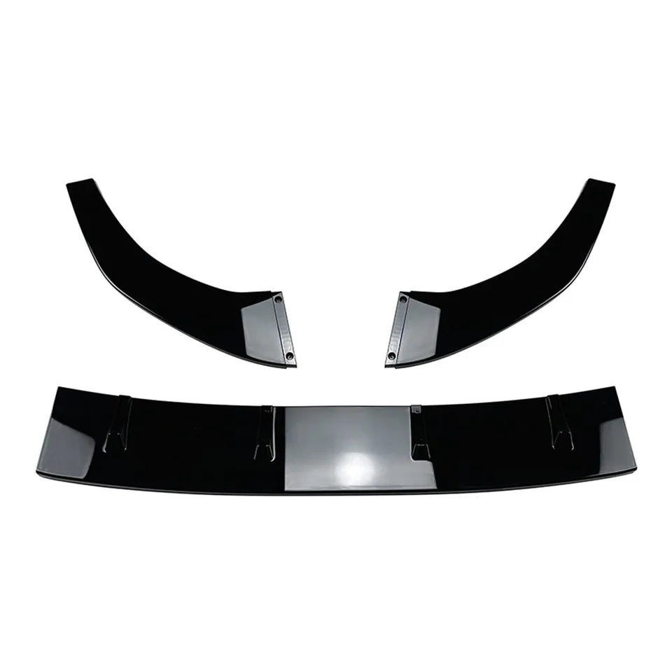 VW Golf MK7 MK7.5 R GTD GTI TSI TDI Front Splitter 2013-20 Gloss Black
