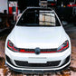 VW Golf MK7 MK7.5 R GTD GTI TSI TDI Front Splitter 2013-20 Gloss Black