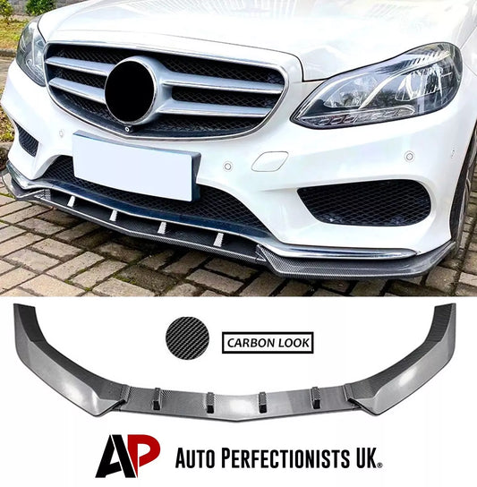 Mercedes E Class W212 AMG Line Front Splitter 2013-2016 Carbon Fibre