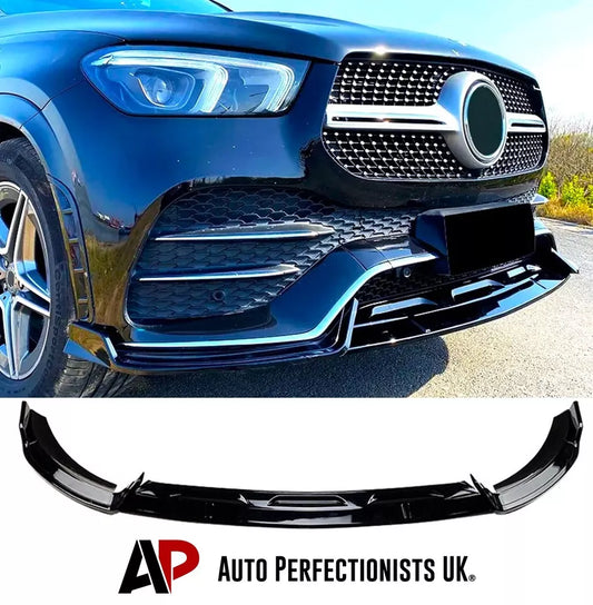 Mercedes GLE Class GLE43 W167 Front Splitter 2019-2024 Gloss Black