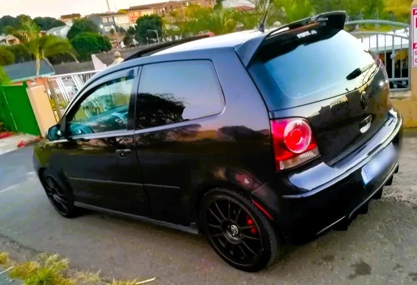 VW Polo MK4 Car Rear Roof Spoiler 9N 2001-2009 Gloss Black