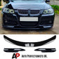 BMW 3 Series E90 E91 PRE-LCI Front Splitter 2004-2008 Gloss Black
