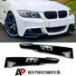 BMW 3 Series E90 E91 LCI Front Splitter 2009-2012 Gloss Black