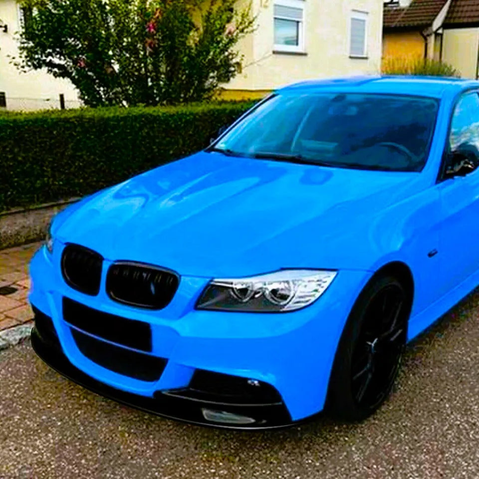 BMW 3 Series E90 E91 LCI Front Splitter 2008-2012 Gloss Black