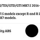 VW Golf MK7.5 Car Rear Spoiler 2016-2020 With LED Gloss Black