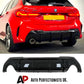 BMW 1 Series F40 Rear Diffuser Lip Bumper 2020-2024 Gloss Black