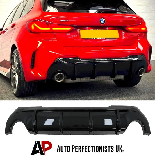 BMW 1 Series F40 Rear Diffuser Lip Bumper 2020-2024 Gloss Black