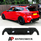 BMW 1 Series F40 Rear Diffuser Lip Bumper 2020-2024 Gloss Black