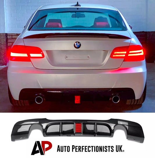BMW 3 Series 335i E92 Rear Valance Diffuser 2004-2012 Gloss Black