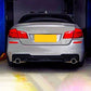 BMW 5 Series F10 Rear Valance Diffuser Dual Exit 2010-2017 Gloss Black