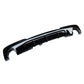 BMW 5 Series F10 Rear Valance Diffuser Dual Exit 2010-2017 Gloss Black
