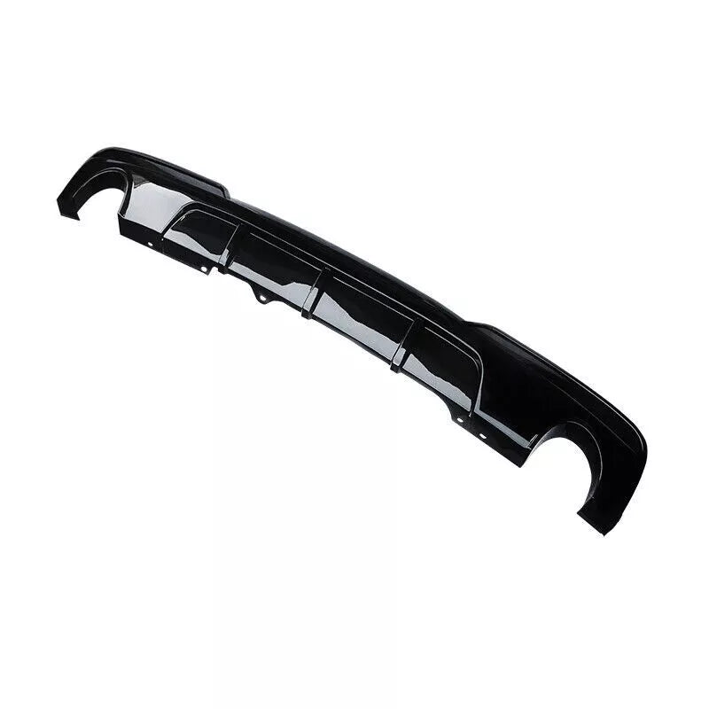 BMW 5 Series F10 Rear Valance Diffuser Dual Exit 2010-2017 Gloss Black