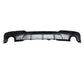 BMW 5 Series F10 Rear Valance Diffuser Dual Exit 2010-2017 Gloss Black