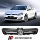 VW Golf MK7 Front Main Honeycomb Mesh Grill 2013-2016 Abs Gloss Black