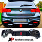 BMW 1 Series Rear Diffuser Lip Valance Bumper 2015-2019 Gloss Black