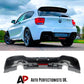 BMW 1 Series F20 F21 Rear Diffuser Lip Valance 2011-2015 Abs Gloss Black