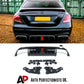 Mercedes E Class W213 AMG E63S Rear Diffuser 2017-2020 Gloss Black