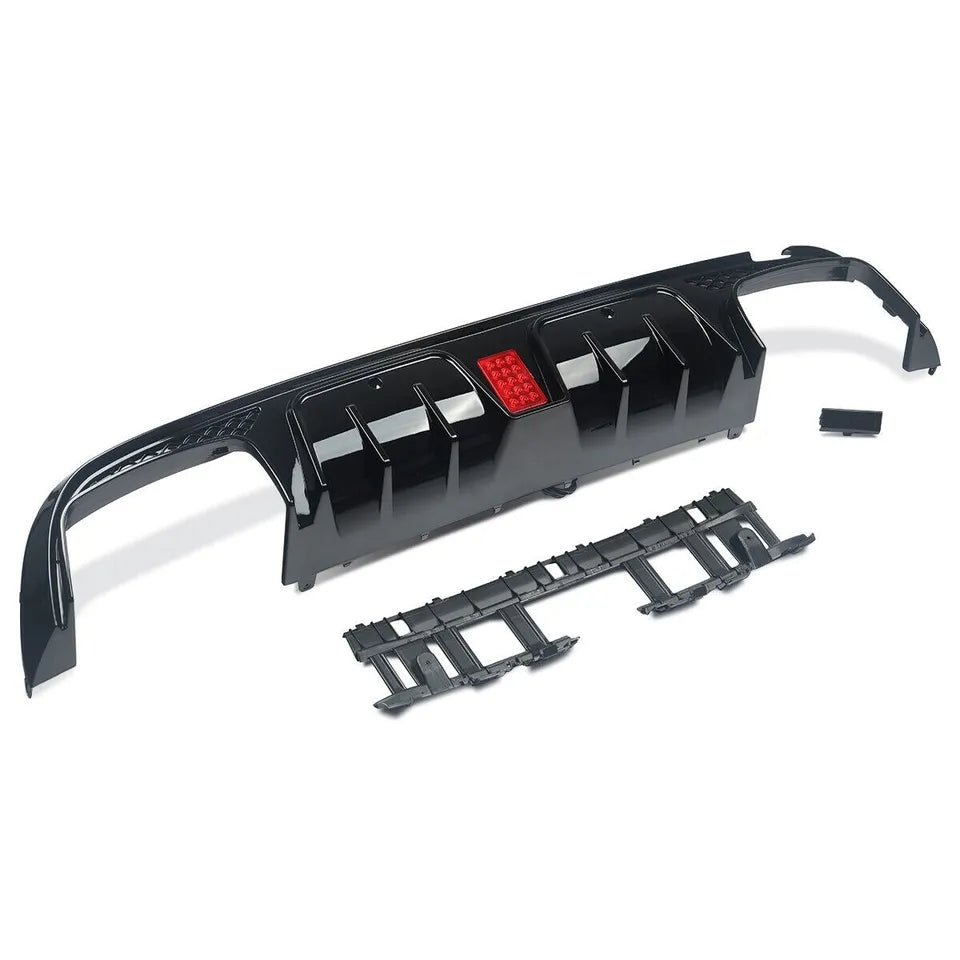 Mercedes E Class W213 AMG E63S Rear Diffuser 2017-2020 Gloss Black