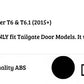 VW Transporter T6 Car Rear Roof Spoiler 2015-24 Tailgate Gloss Black