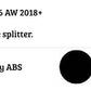 VW Polo MK6 AW GTI R Front Splitter 2018-2024 Gloss Black