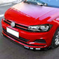 VW Polo MK6 AW GTI R Front Splitter 2018-2024 Gloss Black