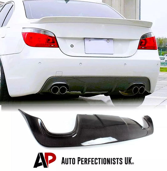 BMW 5 Series M5 Rear Valance Diffuser Quad Exit 2003-2010 Carbon Fibre