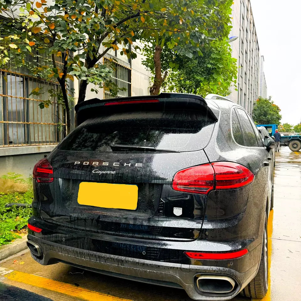 Porsche Cayenne Car Rear Roof Spoiler 2015-2018 Gloss Black