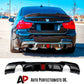 BMW 3 Series 335i E90 E91 Rear Valance Diffuser 2004-2013 Gloss Black