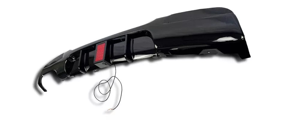 BMW 3 Series E90 Rear Valance Diffuser Splitter 2004-2013 Gloss Black