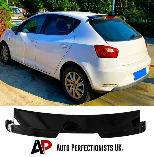 SEAT Ibiza Car Rear Roof Spoiler MK4 6J 2008-2017 Gloss Black