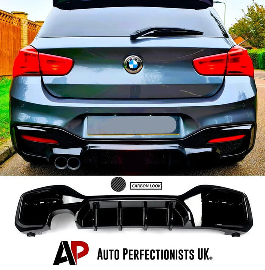 BMW 1 Series F20 F21 Rear Diffuser Lip Bumper 2015-2019 S Carbon Fibre